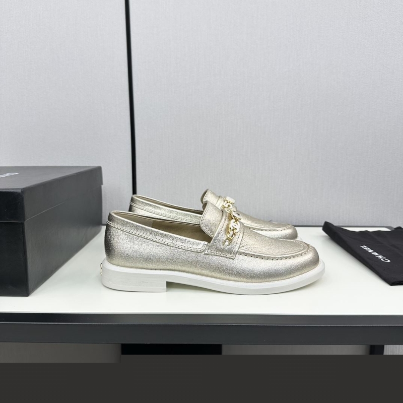 Ch*el leather shoes
